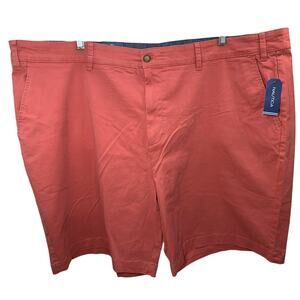 NWT Nautica Stretch Shorts – Men’s 50W, Red Cotton Blend, Made in Bangladesh